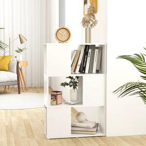 Book Cabinet Room Divider White 60x24x94 cm Chipboard