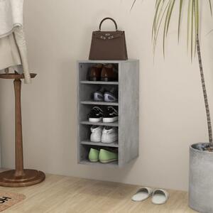 Shoe Cabinet Concrete Grey 31.5x35x70 cm Chipboard