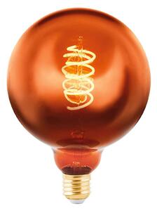 Globe LED bulb E27 4 W, copper vaporised Ø 12.5 cm