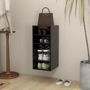 Shoe Cabinet Black 31.5x35x70 cm Chipboard