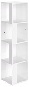 Corner Cabinet High Gloss White 33x33x132 cm Engineered Wood