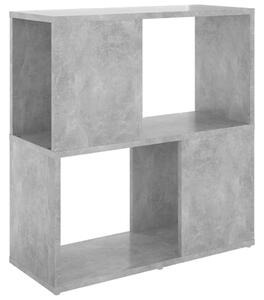 Book Cabinet Concrete Grey 60x24x63 cm Engineered Wood
