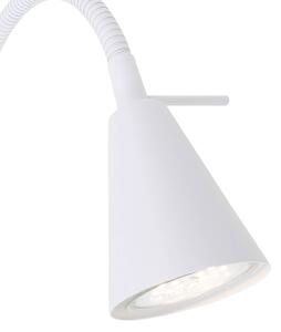 2082 LED wall light with wall element, white