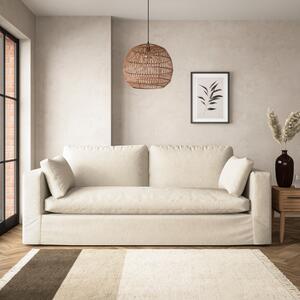 Alnwick Soft Cotton 4 Seater Sofa Soft Cotton White Sand