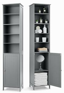 Costway 7-Tier Tall Freestanding Cabinet-Grey
