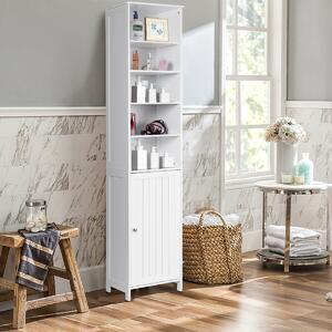 Costway 7-Tier Tall Freestanding Cabinet-White