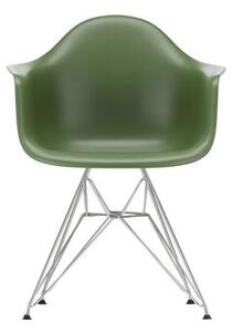 DAR - Eames Plastic Armchair Armchair - / (1950) - Chromed legs by Vitra Green