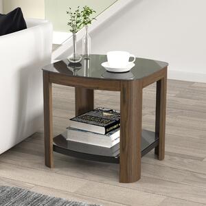 Affinity Real Curved Wood Side Table Brown