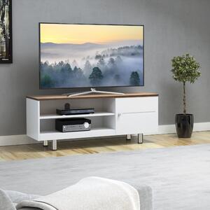 White Sands Wide TV Stand, 120cm White/Brown