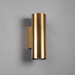 Marley wall light, antique brass, up and down