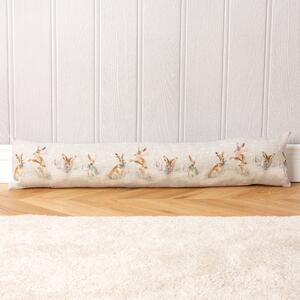 Evans Lichfield Snowy Hares Draught Excluder Brown