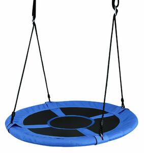 Costway 100cm Children Flying Saucer Tree with Adjustable Rope-Blue