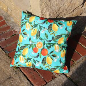 Orange Blossom Outdoor Cushion Green/Yellow/Orange