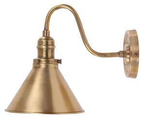 Antique brass-coloured wall lamp Provence