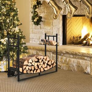 Costway Wood Stacker Stand with Kindling Holders-36"