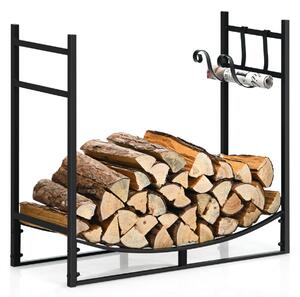 Costway Wood Stacker Stand with Kindling Holders-33"