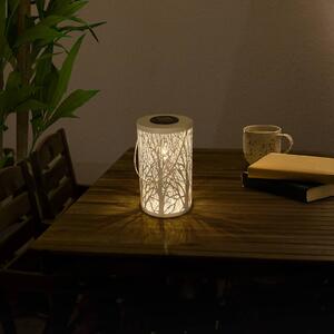 5266523 LED solar lantern with a forest motif