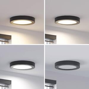 Prios Finto LED ceiling lamp, IP44, CCT, 22.6 cm