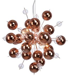 Explosion - pendant light with copper spheres
