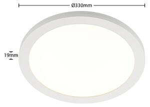Prios Aureka LED ceiling lamp, sensor, 33 cm