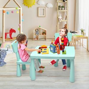 Costway Children's Multi Activity Table and Chair Set-Green