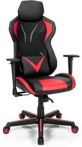 Costway Ergonomic Gaming Chair with Tilting Function-Red