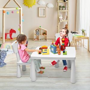 Costway Children's Multi Activity Table and Chair Set-White