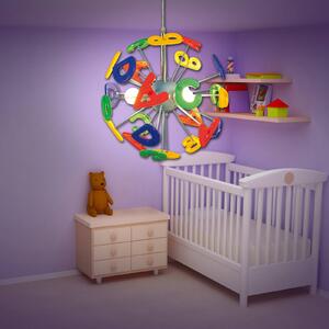 Kizi hanging light with colourful letters
