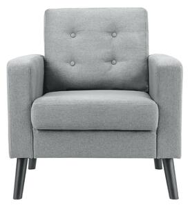 Costway Costway Modern Upholstered Accent Sofa Chair for Living Room-Grey