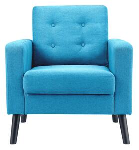 Costway Modern Upholstered Accent Sofa Chair for Living Room-Blue