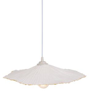 Crazy Paper pendant lamp, white and gold, Ø 41 cm