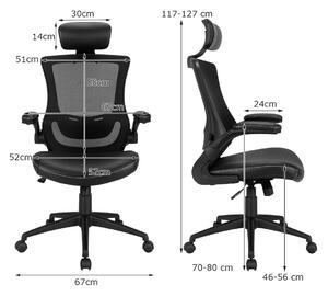 Costway Ergonomic Mesh Office Chair with Headrest and Lumbar Support