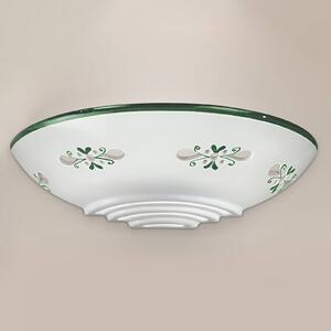 Bassano - beautiful ceramic wall light, green