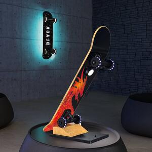 Easy Cruiser Black skateboard LED wall light