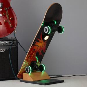 Easy Cruiser Dragon skateboard LED table lamp