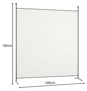 Costway Single Panel Room Divider with Curved Support Feet-White