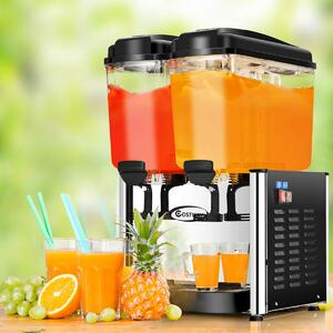 Costway 36L Commercial Juice Dispenser with 2 Tanks
