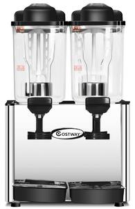 Costway 36L Commercial Juice Dispenser with 2 Tanks