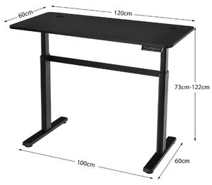 Costway Ergonomic Computer Table and Workstation With USB Charging Port-Black