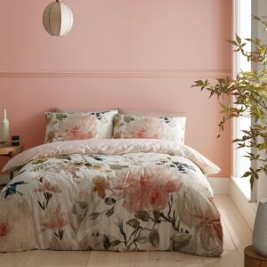 Bianca Oriana Floral Duvet Cover and Pillowcase Set Blush