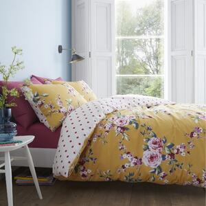 Catherine Lansfield Canterbury Yellow Duvet Cover and Pillowcase Set Yellow