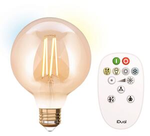 IDual LED bulb E27 9 W with remote control 9.5 cm