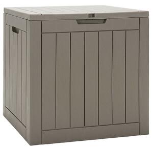 Costway Outdoor Storage Shed with Handles and Lockable Lid-Coffee
