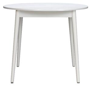 Leo 4 Seater Round Dining Table White