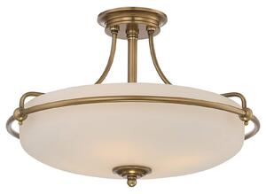 Ceiling lamp Griffin with spacer, brass, Ø 53 cm
