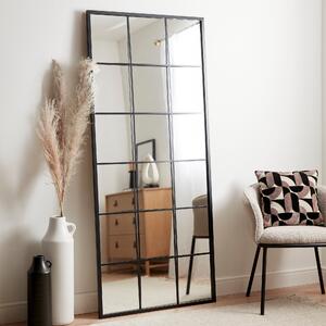 Window Black Lines Leaner Mirror, 180x80cm Black