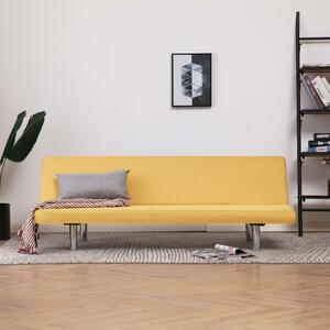 282199 Sofa Bed Yellow Polyester