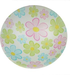 Round Colourful Flowers children’s ceiling light