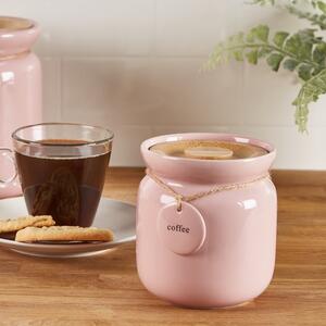 Blush Hang Tag Coffee Canister Blush