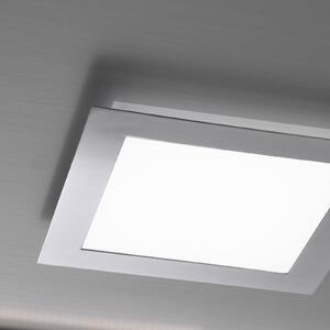 LED ceiling light Zoe square, chrome 80x80cm
